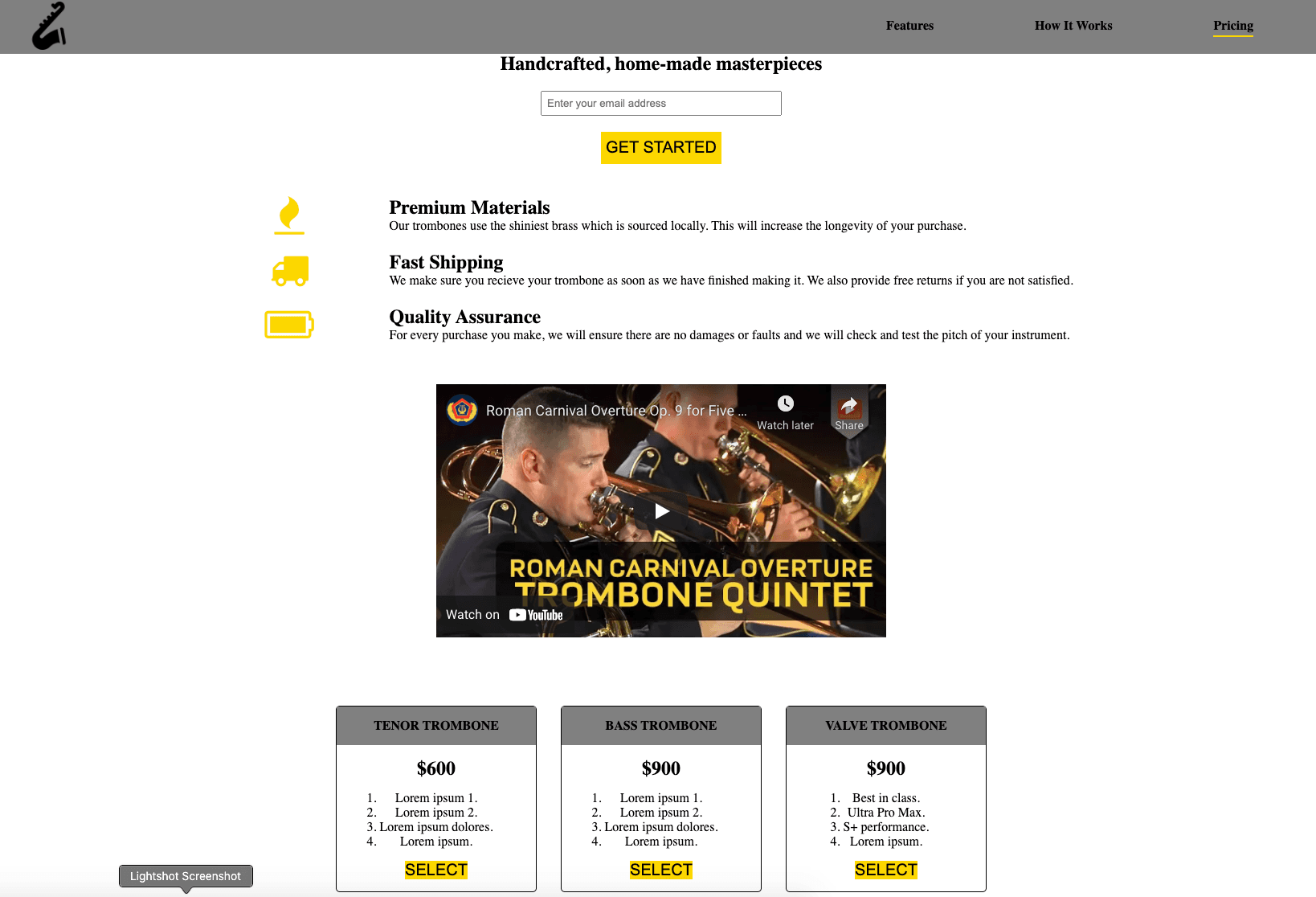 Landing Page